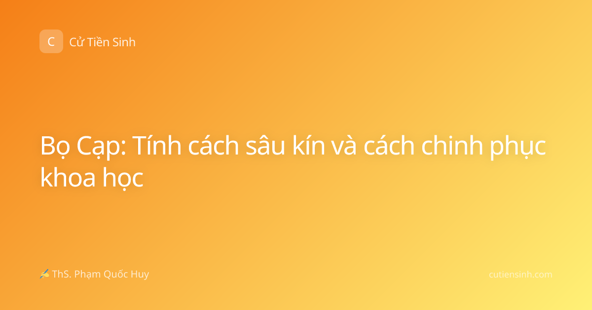 Bọ Cạp: Tính cách sâu kín và cách chinh phục khoa học