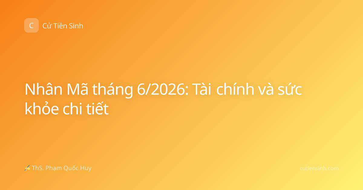 Nhân Mã tháng 6/2026: Tài chính và sức khỏe chi tiết